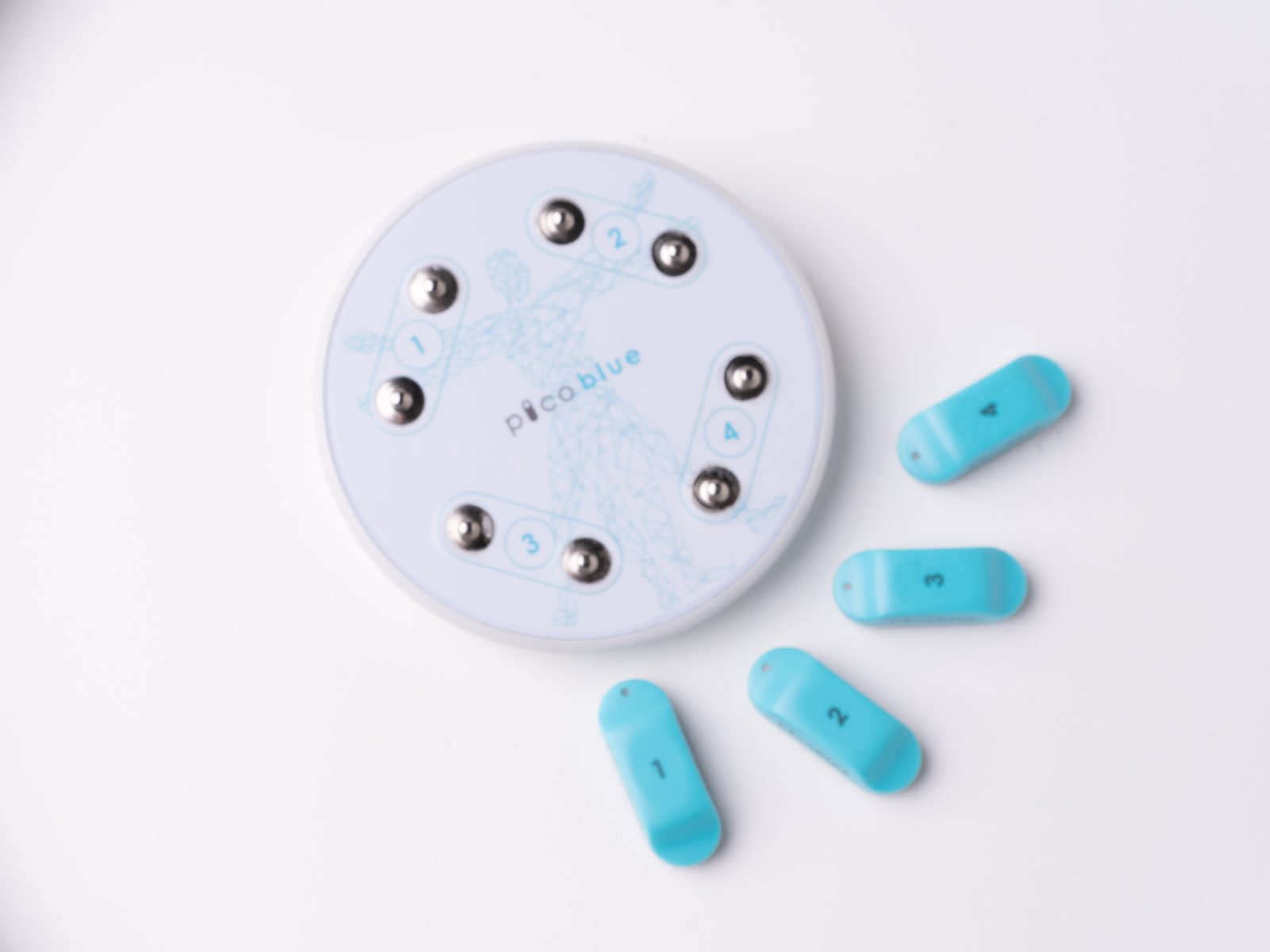 PicoBlue-set: oplaadstation met vier draadloze EMG-sensoren